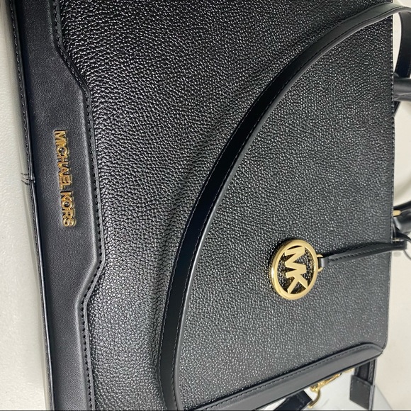 ❌Sold❌NEW Michael Kors Jessie Large Black Top Zip Tote Bag Handbag MSRP - Picture 8 of 8